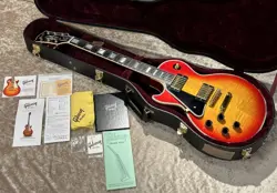 GIBSON CUSTOM SHOP LES PAUL CUSTOM LEFTY CHERRY SUNBURST GOLD HARDWARE USA 2009