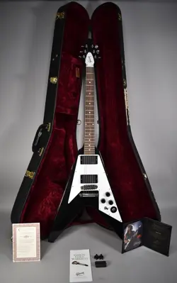 2012 GIBSON CUSTOM KIRK HAMMETT FLYING V | AGED EBONY W/OHSC