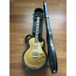 ELECTRIC GUITAR GIBSON LES PAUL STANDARD 50S GOLD TOP 2006 WITH HARD CASE