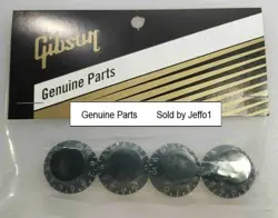 GIBSON TOP HAT KNOBS SET BLACK