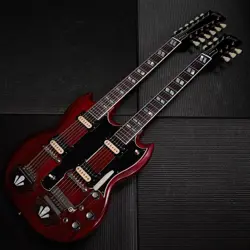 GIBSON CUSTOM SHOP 60S EDS-1275 DOUBLENECK W/MAESTRO EBONY BLOCK VOS CHERRY SAFE