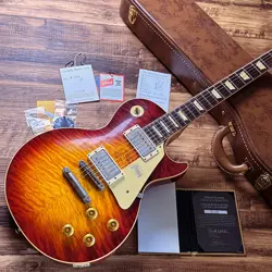 GIBSON CUSTOM SHOP 60TH ANNIVERSARY 1959 LES PAUL STANDARD QUILT TOP MURPHY PAIN