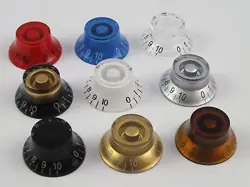 TOP HAT BELL KNOBS EPIPHONE GIBSON LP & SG STYLE ELECTRIC GUITARS 9 COLOURS