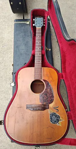 70'S  GIBSON J-50 ACOUSTIC GUITAR FLAT TOP -PROJECT