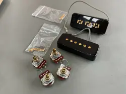 GIBSON 1997 CUSTOM 1954 REISSUE ALNICO V P-90 PICKUP SET BLACK BEAUTY