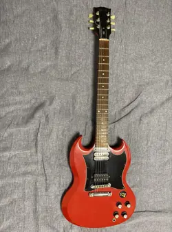 GIBSON SPECIAL FERRARI RED ELECTRIC GUITAR W/ HARD CASE VINTAGE USED