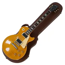 ELECTRIC GUITAR GIBSON LES PAUL CLASSIC PLUS AMBER 1993 MADE