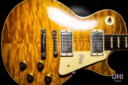 GIBSON CUSTOM SHOP 1958 LES PAUL STANDARD VOS GOLDEN POPPY BURST HAND SELECTED 2