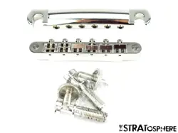 GIBSON LES PAUL STANDARD 60S ABR-1 TUNE-O-MATIC BRIDGE TAILPIECE USA NICKEL