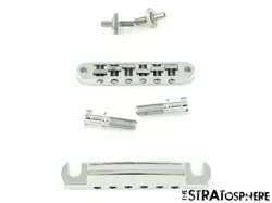 GIBSON USA 70S FLYING V MODEL, TUNE O MATIC BRIDGE TAILPIECE AND STUDS, CHROME