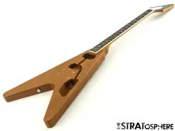 GIBSON USA 70S FLYING V MODEL BODY + NECK AMERICAN SLIM TAPER ANTIQUE NATURAL