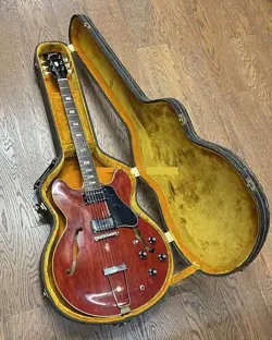 USED 1968 GIBSON ES-335TDC CHERRY RED VINTAGE ELECTRIC GUITAR W/HSC