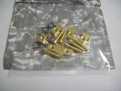 NEW - SET OF 6 NASHVILLE TUNE-O-MATIC BRIDGE SADDLES FOR PRE-2001 GIBSON - GOLD