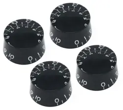 BLACK SPEED KNOBS COMPATIBLE WITH GIBSON LES PAUL SG ELECTRIC GUITAR (SET OF ...
