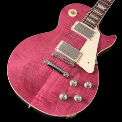 GIBSON LES PAUL STANDARD 60S FIGURED TOP TRANSLUCENT FUCHSIA CUSTOM COLOR SERIES
