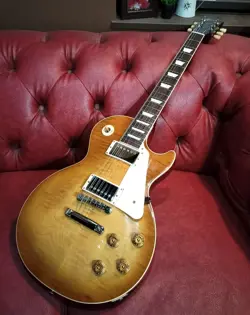 GIBSON LES PAUL STANDARD 1950S FIGURED TOP DIRTY LEMON BURST USA 2024 E.GUITAR