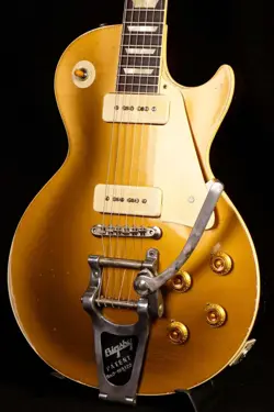 GIBSON CUSTOM SHOP MURPHY LAB 1956 LES PAUL GOLD TOP BIGSBY HEAVY AGED S/N 6 SAF