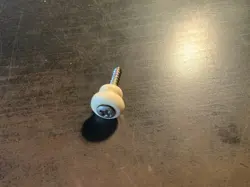 BUTTON WHITE PLASTIC