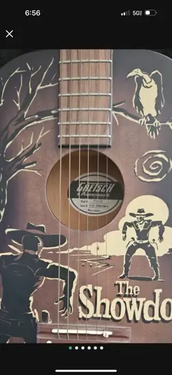 GIBSON THE SHOWDOWN AMERICANA SERIES GRETSCH G4510 ACOUSTIC GUITAR W BLACK CASE