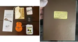 GIBSON CUSTOM SHOP WARRANTY TAG SET LES PAUL R7 R8 R9 R0 SG EXPLORER FLYING V