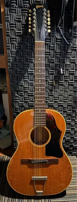 ACOUSTIC GUITAR GIBSON B-25-12 12-STRING 1965 VINTAGE WITH HARD CASE