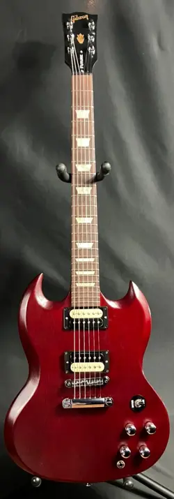 GIBSON SG FUTURE TRIBUTE ELECTRIC GUITAR VINTAGE CHERRY FINISH W/ GIG BAG