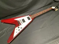 USED 1996 GIBSON FLYING V '67 RED-ISH ELECTRIC GUITAR 3.3KG W/HSC
