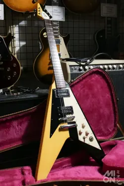 GIBSON CUSTOM SHOP EDITION MICHAEL SCHENKER FLYING V 1994 BLACK & WHITE