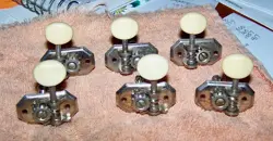 1948 KLUSON DELUXE TUNING MACHINES PEGS KEYS MARTIN GIBSON TUNERS 3   3