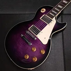 GIBSON CUSTOM SHOP EXCLUSIVE LES PAUL STANDARD 50S FIGURED DARK PURPLE BURST SAF