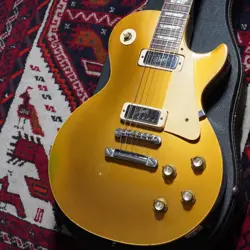 GIBSON 1971 LES PAUL DELUXE GOLD TOP ELECTRIC GUTIAR [AUTH]