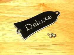 GIBSON 1972 BLACK 3 PLY LES PAUL DELUXE TRUSS ROD COVER