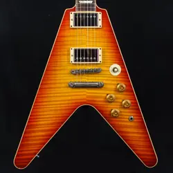 GIBSON CUSTOM SHOP FLYING V STANDARD WASHED CHERRY GLOSS 2016 *QE79