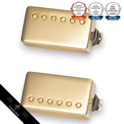 GIBSON CUSTOMBUCKER SET TRUE HISTORIC GOLD COVER 2CONDUCTOR UNPOTTED