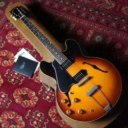 GIBSON MEMPHIS ES-330TD LEFT HAND VOS VINTAGE BURST 2015 ELECTRIC GUITAR