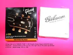 GIBSON PURE VINTAGE J-200 ACOUSTIC GUITAR STRINGS MEDIUM PHOSPHOR BRONZE 13-56