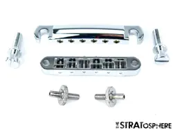 GIBSON USA TUNE-O-MATIC BRIDGE TAILPIECE LES PAUL STUDIO MODEL ALUMINUM/CHROME