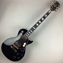 EPIPHONE LES PAUL CUSTOM EBONY INSPIRED BY GIBSON CUSTOM PHYSICAL IMAGE