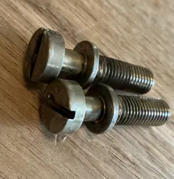 GIBSON STOP BAR TAILPIECE STUDS PERFECT RELIC AGED ALUMINUM NICKEL LES PAUL GUIT