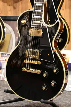 GIBSON CUSTOM SHOP 1968 LES PAUL CUSTOM REISSUE GLOSS EBONY #502828 #GG96D