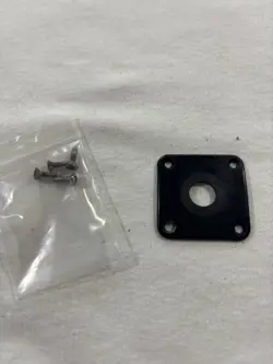 2004 GIBSON LES PAUL STUDIO OUTPUT JACK PLATE BLACK W/ HW