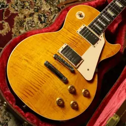 GIBSON LES PAUL STANDARD 50S FIGURED TOP HONEY AMBER CUSTOM COLOR SERIES #GG9JC