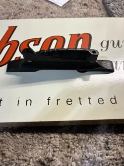 VINTAGE GIBSON ARCHTOP ACOUSTIC GUITAR BRIDGE EBONY