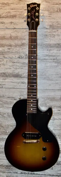 2024 GIBSON LES PAUL JUNIOR MINT CONDITION TOBACCO BURST CASE CANDY ACTUAL VIDEO