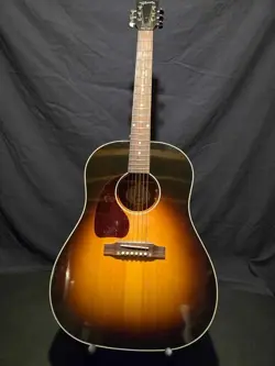 LEFT-HANDED GIBSON J-45 STANDARD ACOUSTIC GUITAR - 2022 - VINTAGE SUNBURST
