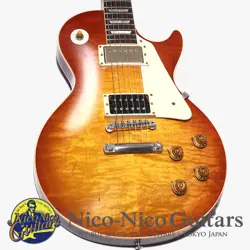 GIBSON CUSTOM SHOP 2011 HISTORIC COLLECTION 1958 LES PAUL FIGURED VOS PUSH PULL