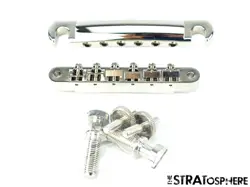 GIBSON LES PAUL STANDARD 50S ABR-1 TUNE-O-MATIC BRIDGE TAILPIECE, * *USA /NICKEL