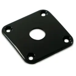 WD CONTOURED SQUARE JACK PLATE FOR GIBSON LES PAUL - BLACK