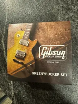 GIBSON GREENYBUCKER SET GIBSON PICKUP SHOP NICKEL COVER NEVER OPENED