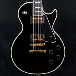 GIBSON CUSTOM SHOP LES PAUL CUSTOM EBONY 2013 USED ELECTRIC GUITAR